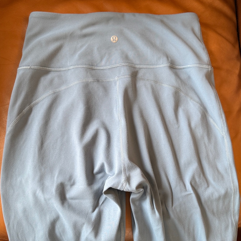Lululemon Groove Super-High-Rise Flared Pant Nulu Sz 8 Utility Blue 8106 - Picture 4 of 7